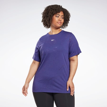 Reebok Burnout T-Shirt (Plus Size) Violetit | TQMONP-198