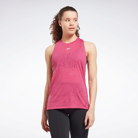 Reebok Burnout Tank Top Pinkki | FGZMPR-351