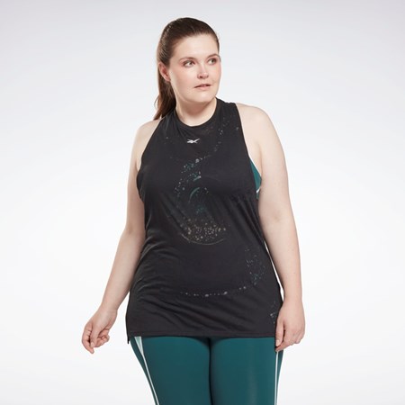 Reebok Burnout Tank Top (Plus Size) Mustat | ICMQPU-102