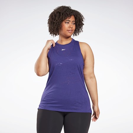 Reebok Burnout Tank Top (Plus Size) Violetit | XFWKMC-230