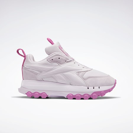 Reebok Cardi B Classic Leather V2 Shoes Quartz Glow / Quartz Glow / Ultraberry | DFYZVJ-894