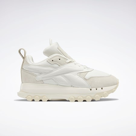Reebok Cardi B Classic Leather V2 Shoes Chalk / Chalk / Alabaster | FUZIPK-357