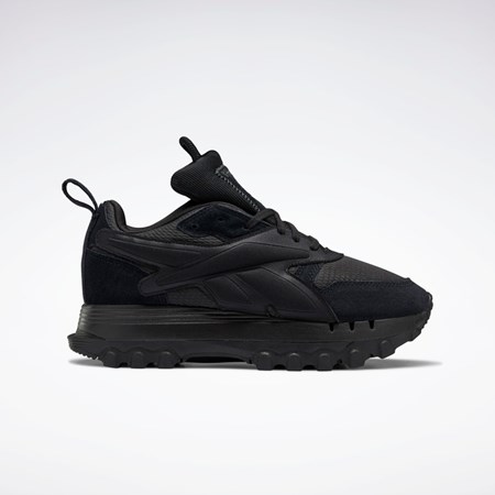 Reebok Cardi B Classic Leather V2 Shoes Mustat Mustat Harmaat | QBJVER-501