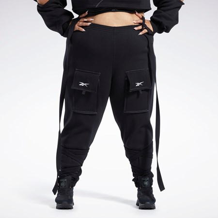 Reebok Cardi B Knit Pants (Plus Size) Mustat | SBGOXD-590