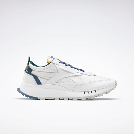 Reebok Classic Leather Legacy Shoes Valkoinen Sininen Vihreä | ZOALJI-062