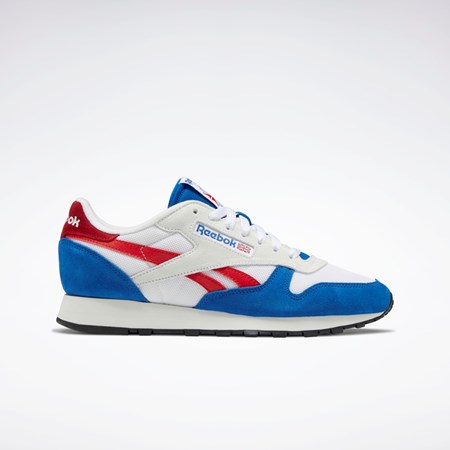 Reebok Classic Leather Make It Yours Shoes Sininen Valkoinen Punainen | QUYEJP-052