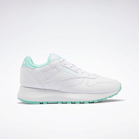 Reebok Classic Leather SP Shoes - Grade School Valkoinen Minttu Valkoinen | BUYORX-572