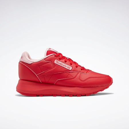 Reebok Classic Leather SP Shoes - Grade School Punainen Pinkki Punainen | KZDGQF-269