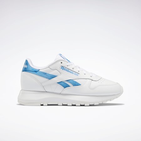 Reebok Classic Leather SP Shoes Valkoinen Valkoinen Sininen | JVUMFN-512