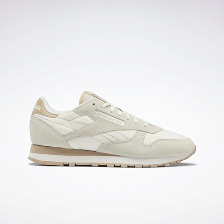 Reebok Classic Leather Shoes Beige | JEQRHC-931