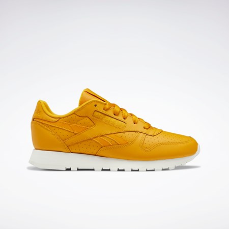 Reebok Classic Leather Shoes Bright Ochre / Bright Ochre / Chalk | GZOYRC-410