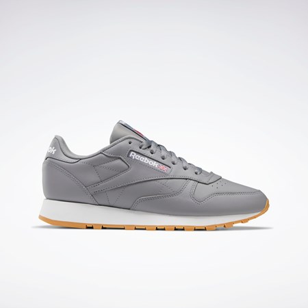 Reebok Classic Leather Shoes Harmaat Valkoinen | DLVWAM-092