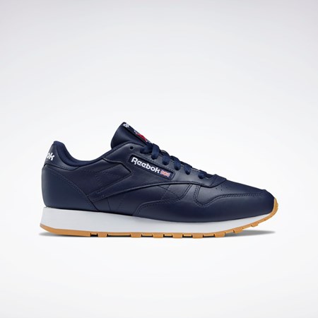Reebok Classic Leather Shoes Laivastonsininen Valkoinen | IYCDXS-537