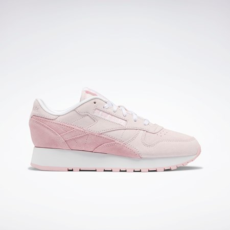 Reebok Classic Leather Shoes Pinkki Pinkki Valkoinen | XZADYW-217