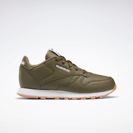 Reebok Classic Leather Shoes - Preschool Vihreä Vihreä Vihreä | AJYMTN-074