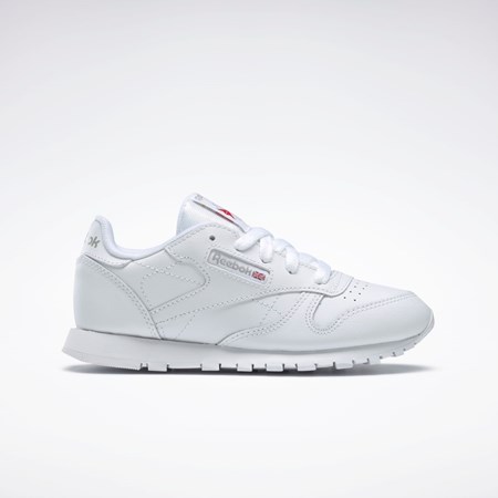 Reebok Classic Leather Shoes - Preschool Valkoinen | VMYFAJ-279