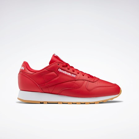 Reebok Classic Leather Shoes Punainen Valkoinen | GFQBVN-421