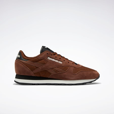 Reebok Classic Leather Shoes Ruskea Mustat | DYIQNB-301