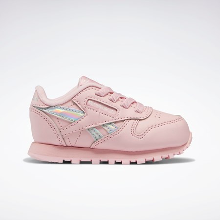 Reebok Classic Leather Shoes - Toddler Pinkki Pinkki Pinkki | QHMRFG-926