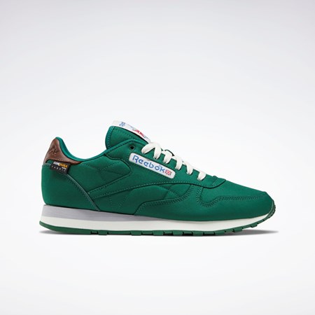 Reebok Classic Leather Shoes Tummanvihreä Ruskea | DBYQLX-412