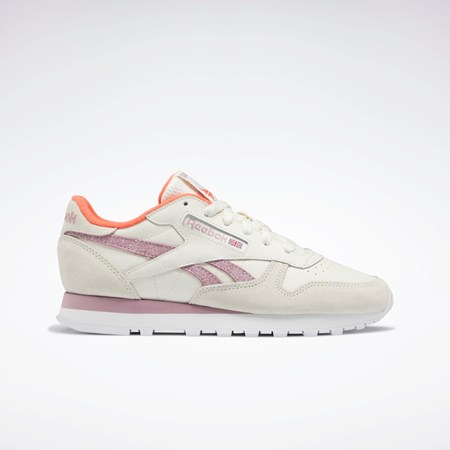 Reebok Classic Leather Shoes Valkoinen | KDOENU-236