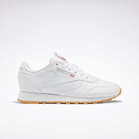 Reebok Classic Leather Shoes Valkoinen Harmaat | RNTMDV-430
