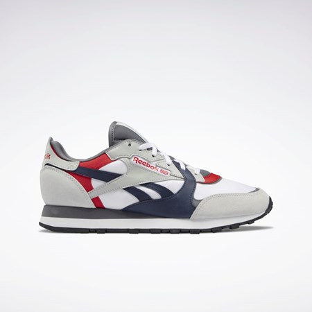 Reebok Classic Leather Shoes Valkoinen Harmaat Harmaat | VFWNYU-397