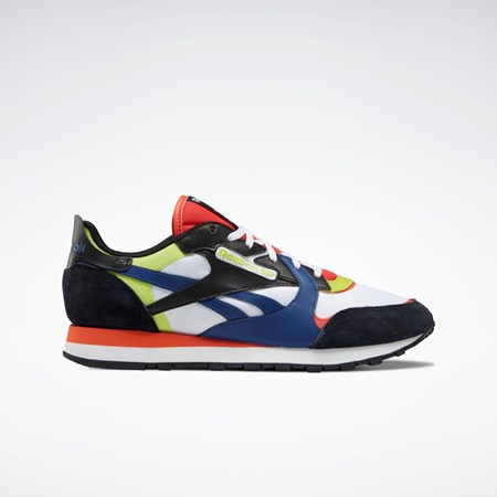 Reebok Classic Leather Shoes Valkoinen Mustat Punainen | QEWBXS-947