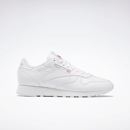 Reebok Classic Leather Shoes Valkoinen Valkoinen Harmaat | ASQERD-926