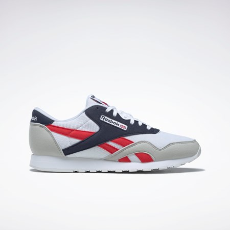 Reebok Classic Nylon Shoes Valkoinen Laivastonsininen Punainen | LCHPKW-016