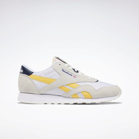 Reebok Classic Nylon Shoes Valkoinen Laivastonsininen | UNSWQX-127