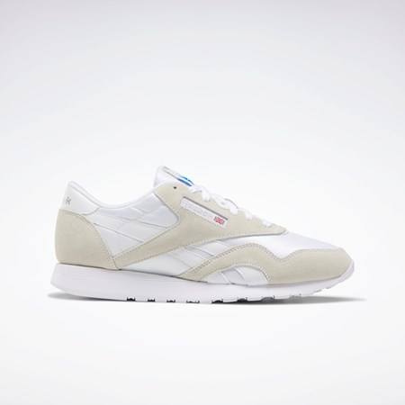 Reebok Classic Nylon Shoes Valkoinen Valkoinen Vaaleanharmaat | LQFSBY-836