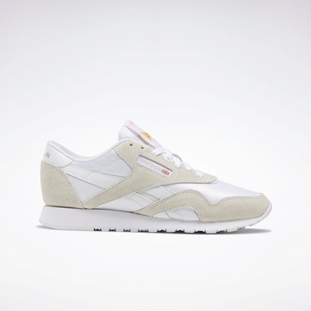 Reebok Classic Nylon Shoes Valkoinen Valkoinen Vaaleanharmaat | NQMWHV-251