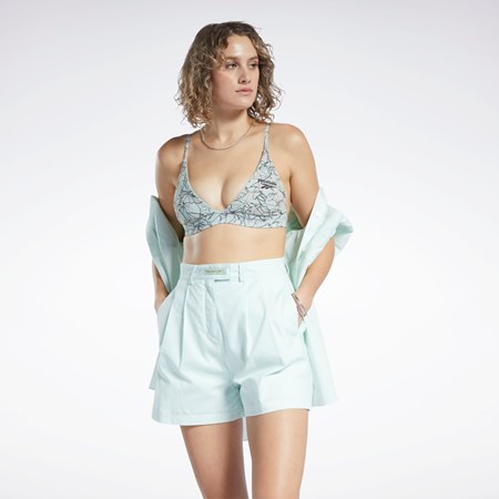 Reebok Classics Contour Floral Print Bra Vaalean | ASDMLO-614