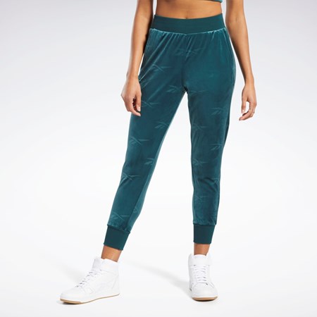 Reebok Classics Energy Q4 Velour Pants Vihreä | TCSHLP-516