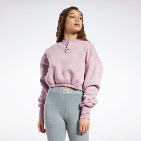 Reebok Classics Fleece Sweatshirt Infused Lilac | PKLVOS-720
