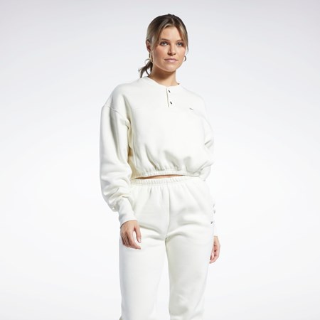 Reebok Classics Fleece Sweatshirt Valkoinen | USIYWQ-698