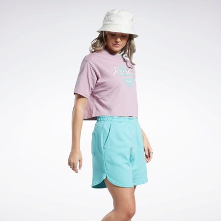 Reebok Classics Graafinen T-Shirt Infused Lilac | UBJSRT-654