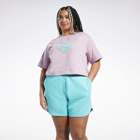 Reebok Classics Graafinen T-Shirt (Plus Size) Infused Lilac | XATFPW-743
