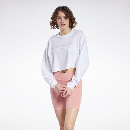 Reebok Classics Long Sleeve Shirt Valkoinen | LHMWBI-957
