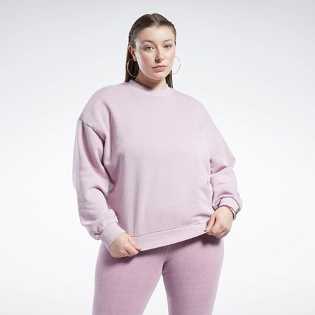 Reebok Classics Natural Dye Sweatshirt (Plus Size) Infused Lilac | MVOCNJ-587