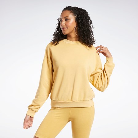 Reebok Classics Natural Dye Sweatshirt Bright Ochre | KFPALB-236