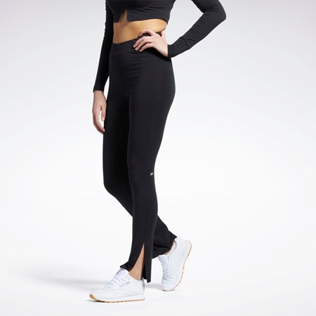 Reebok Classics Puuvilla Leggings Mustat | ULOEHS-124