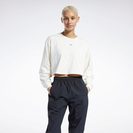 Reebok Classics Puuvilla Long Sleeve T-Shirt Valkoinen | BYGZTM-603