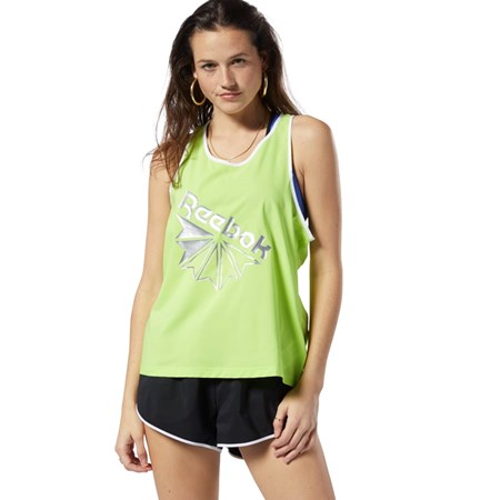Reebok Classics Tank Top Neon Lime | AVZWLB-792
