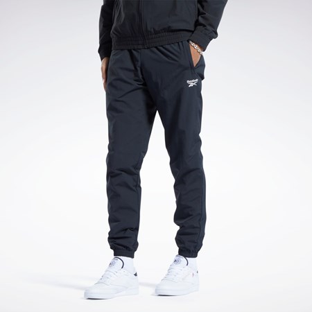 Reebok Classics Vector Track Pants Mustat Mustat | MLJFSV-953