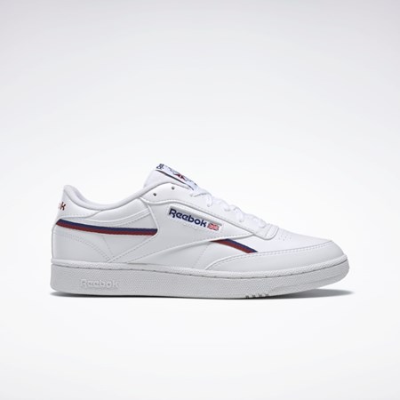 Reebok Club C 85 Vegaaniset Shoes Valkoinen Viininpunainen | RFGHLW-520