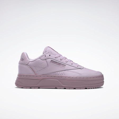 Reebok Club C Double GEO Shoes Violetit Violetit | BJACZU-269