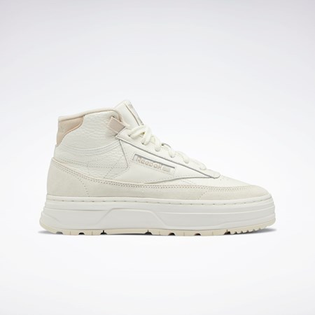 Reebok Club C Geo Mid Shoes Beige | MJTCBW-618