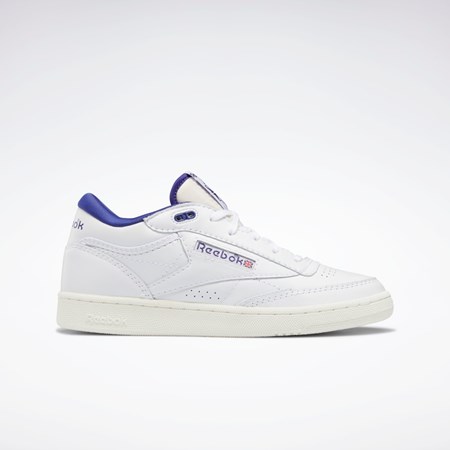 Reebok Club C Mid II Vintage Shoes Valkoinen Violetit | TAXFQU-728